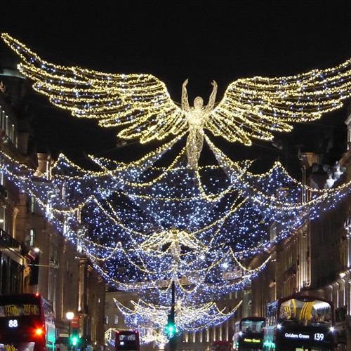 a photo of the lights at London 