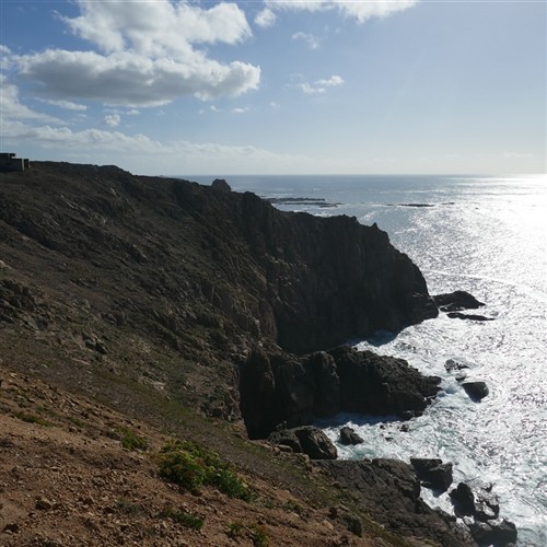 A photo over looking jersey 