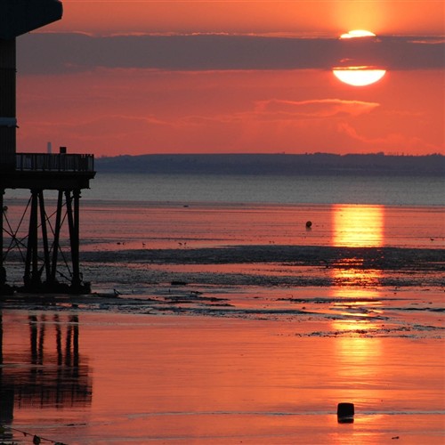 A photo of the sunset in Herne Bay 