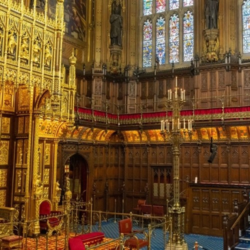 A photo of inside Houses of Parliament 