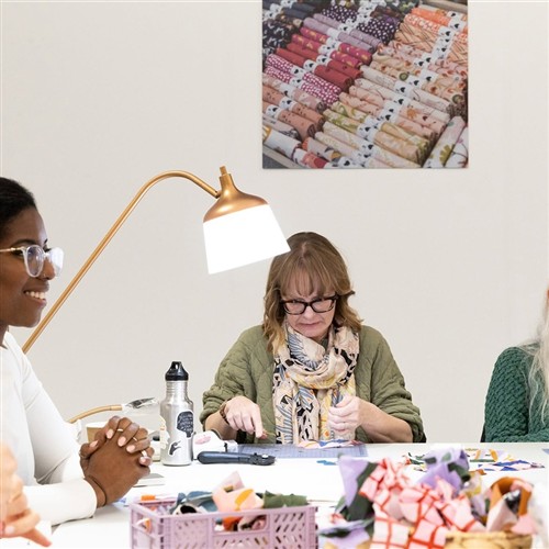 a photo of people at Knit and Stitch