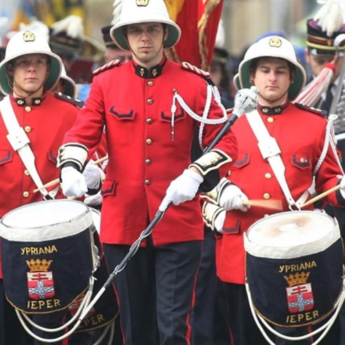 A photo of people performing at Menin Gate Last Post Ceremony 